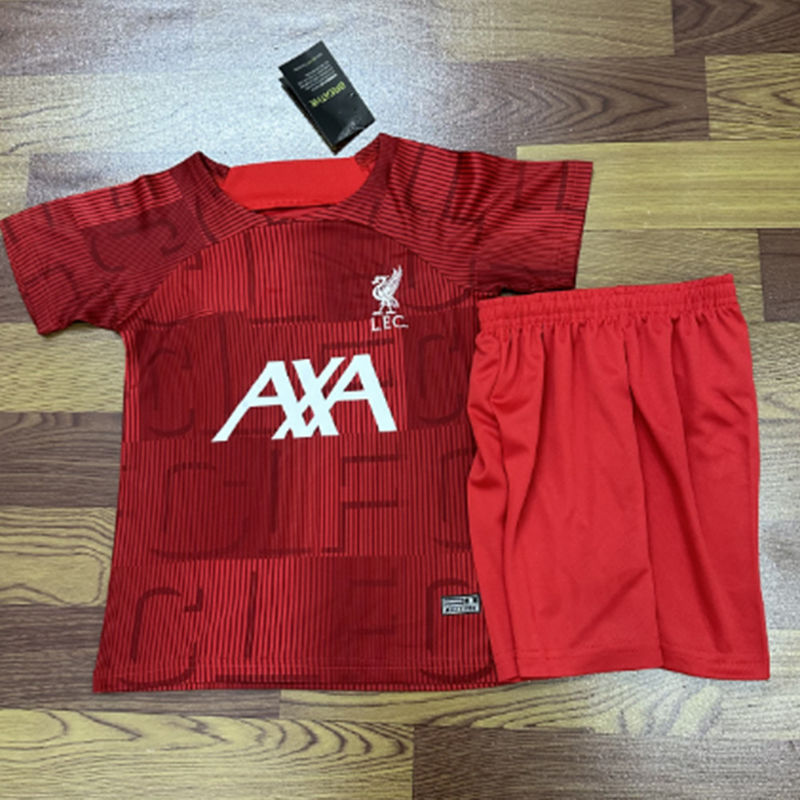 Plain Red Soccer Jersey For Kids Custom Name Number Premium Fabric